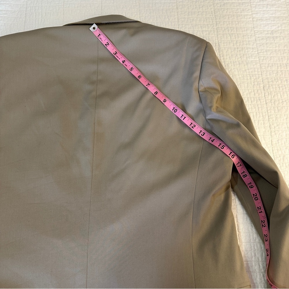 Madison Modern Fit Suit Jacket 40L Stretch Beige New Without Tags - Picture 8 of 13